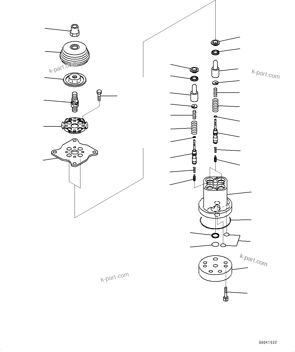 Komatsu parts book diagram for PC2000-11E0 S/N 31001-UP: CAB, PPC VALVE (1/2)(#31001-)