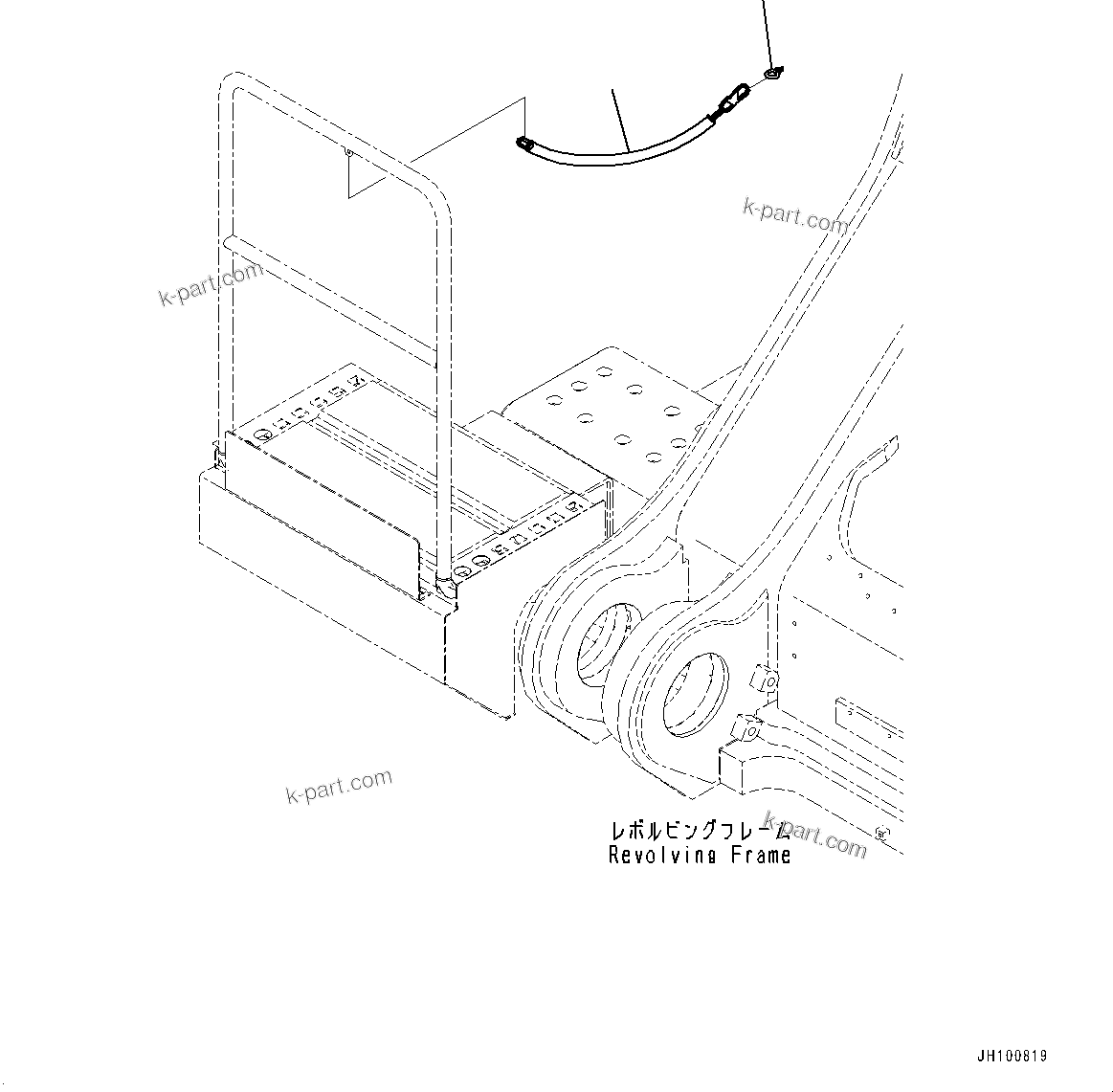 Komatsu parts book diagram for PC2000-11E0 S/N 31001-UP: SIDE COVER R.H., CHAIN(#30001-)