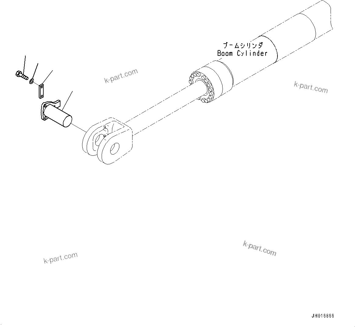 Komatsu parts book diagram for PC2000-11E0 S/N 31001-UP: LOADING SHOVEL, BOOM AND ARM, BOOM CYLINDER PIPING, R.H.(#30001-)