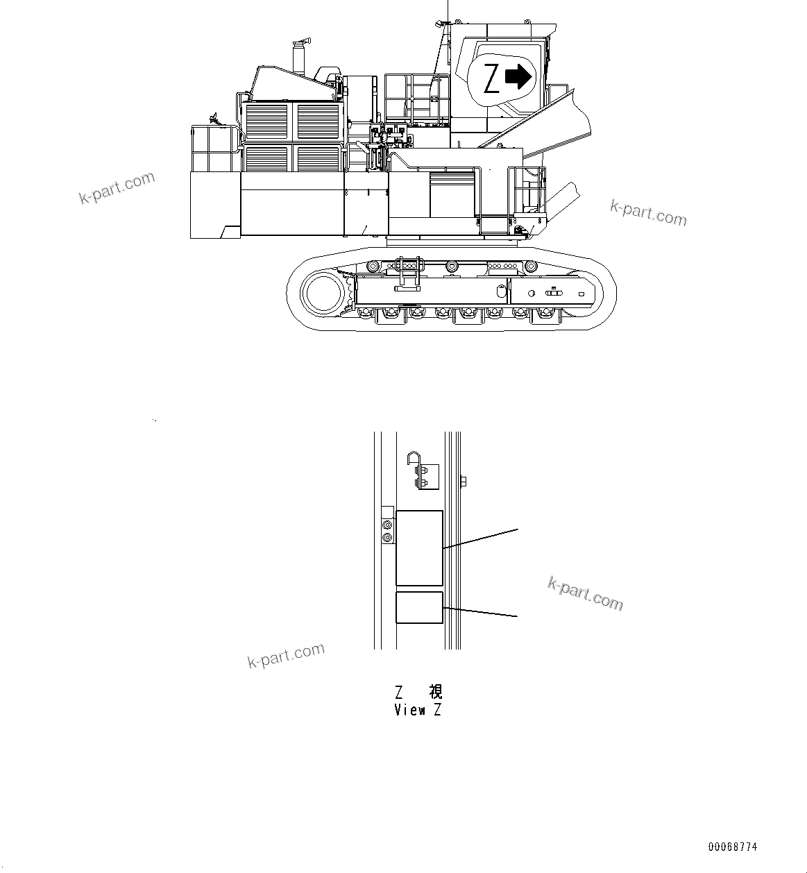 Komatsu parts book diagram for PC2000-11E0 S/N 31001-UP: CONTROL PATTERN PLATES, (LOADING SHOVEL, BOTTOM DUMP TYPE)(#30001-)