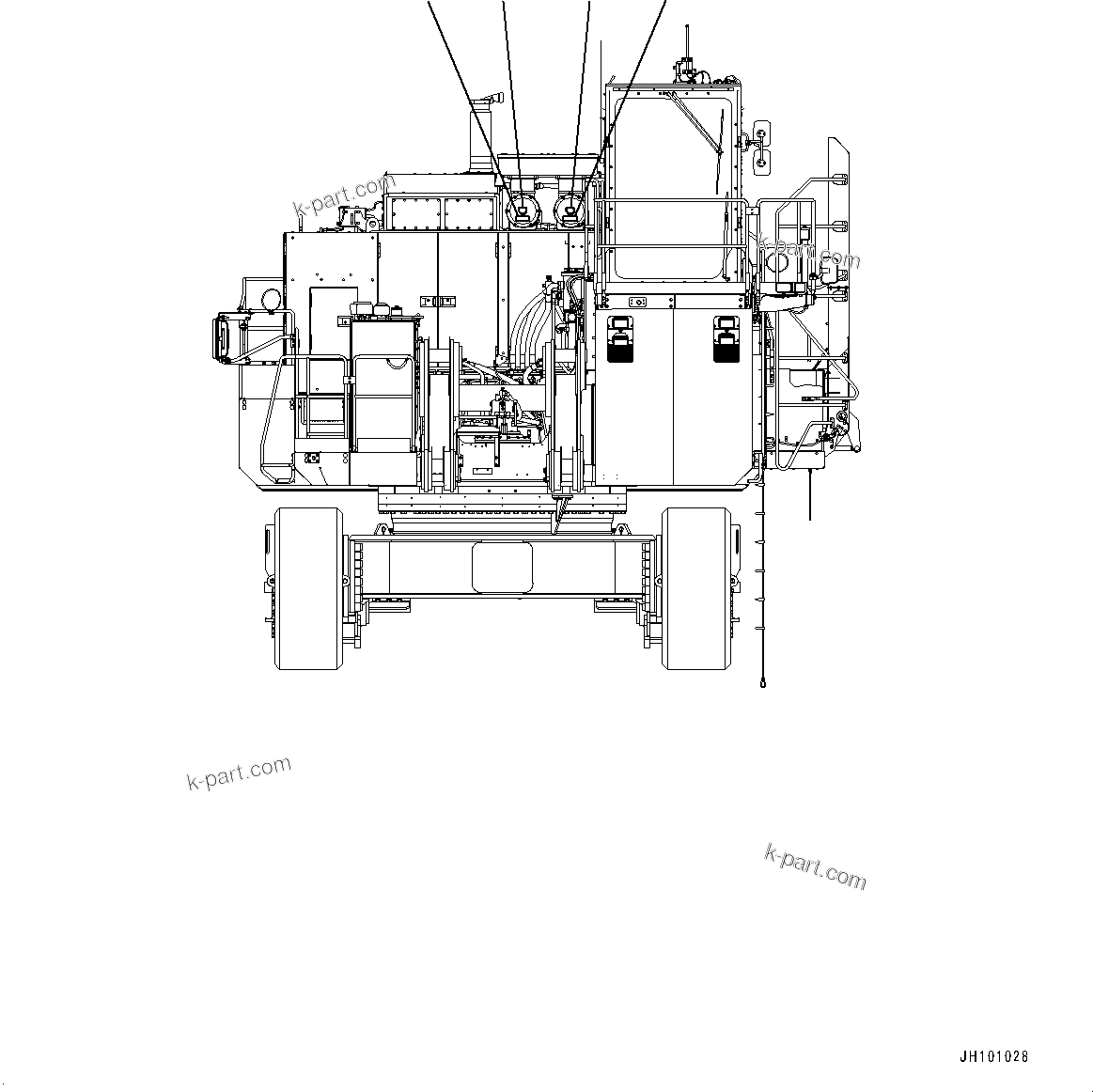 Komatsu parts book diagram for PC2000-11E0 S/N 31001-UP: PLATES, AIR CLEANER, (#30001-)