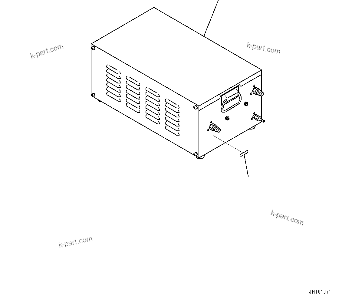 Komatsu parts book diagram for PC2000-11E0 S/N 31001-UP: COOLANT HEATER, HEATER UNIT(#31001-)