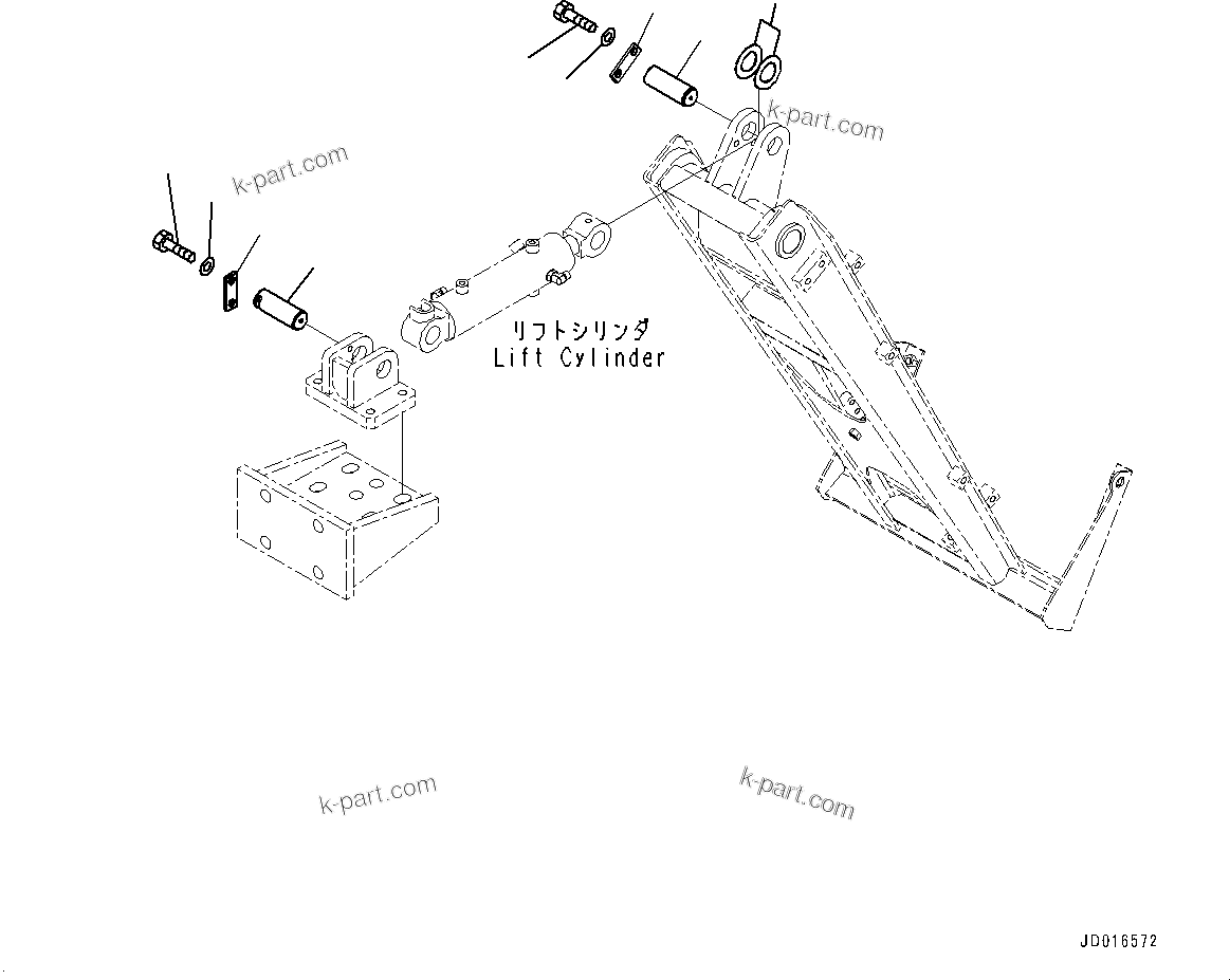 Komatsu parts book diagram for PC2000-11E0 S/N 31001-UP: SERVICE CENTER, FRAME (2/2)(#30001-)