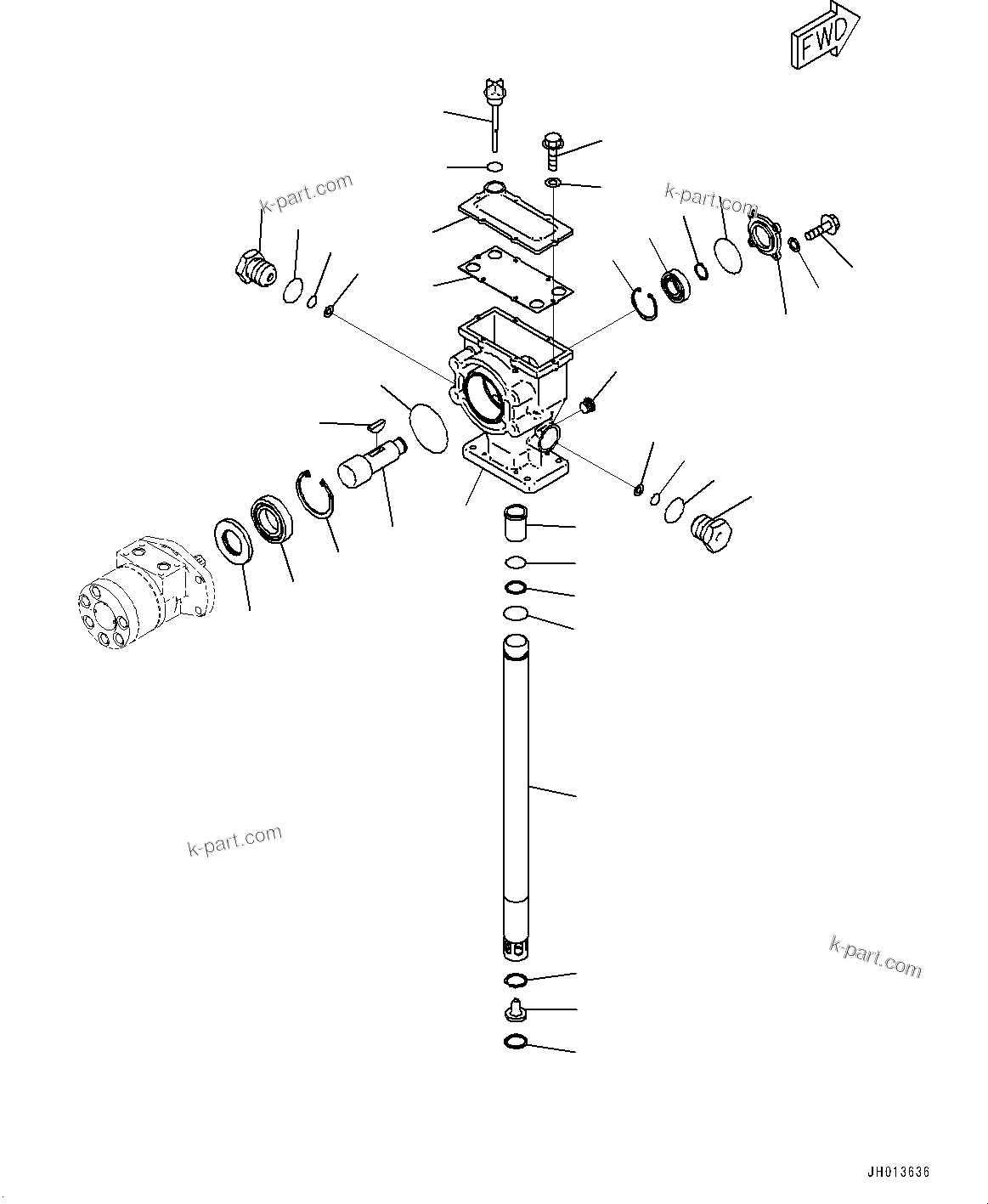 Komatsu parts book diagram for PC2000-11E0 S/N 31001-UP: GREASE PUMP, PUMP (2/3)(#30001-)