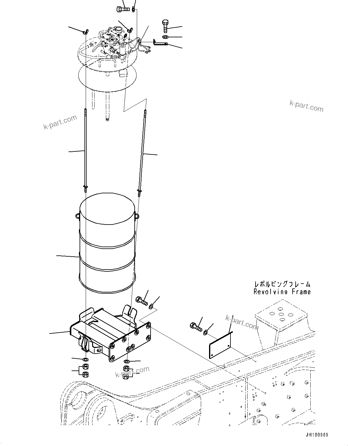 Komatsu parts book diagram for PC2000-11E0 S/N 31001-UP: GREASE PUMP, GREASE PUMP RELATED PARTS(#30001-)