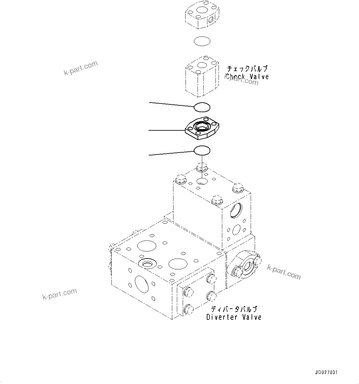 Komatsu parts book diagram for WD600-6R S/N 61001-UP: TORQUE CONVERTER AND TRANSMISSION, CONNECTING PARTS(#60001-)