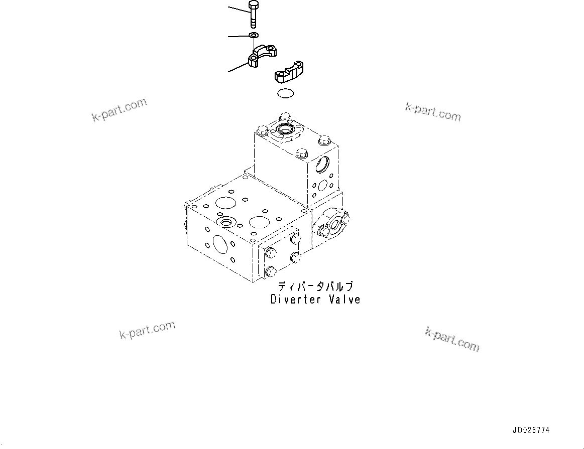 Komatsu parts book diagram for WD600-6R S/N 61001-UP: TORQUE CONVERTER AND TRANSMISSION, RELATED PARTS (4/4)(#60001-)