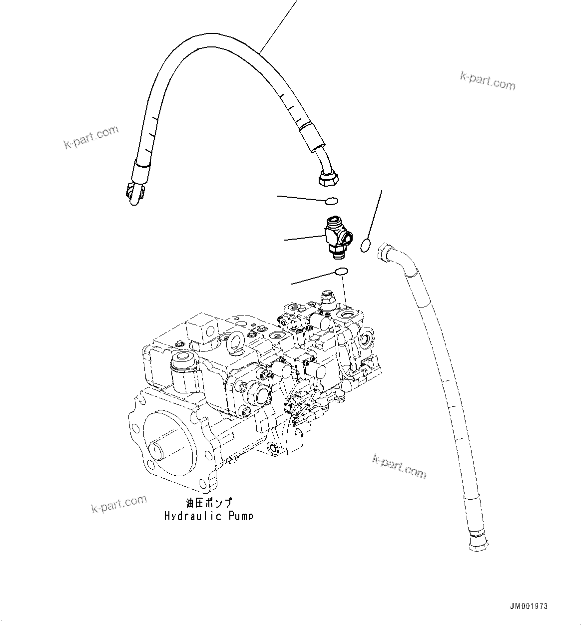 Komatsu parts book diagram for WD600-6R S/N 61001-UP: TORQUE CONVERTER AND TRANSMISSION, COOLING PIPING (2/4) (FOR COLD AREA SPECIFICATION A (-30 DEG C))(#60001-)