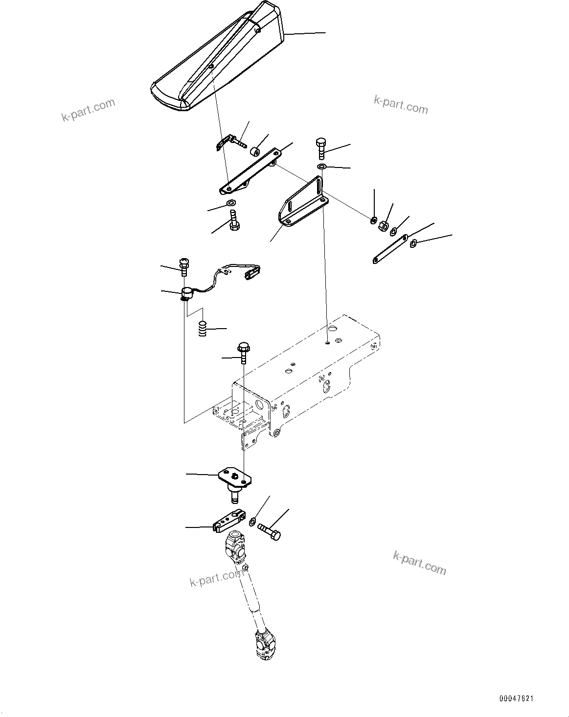 Komatsu parts book diagram for WD600-6R S/N 61001-UP: FLOOR, ARMREST, L.H.(#60001-)