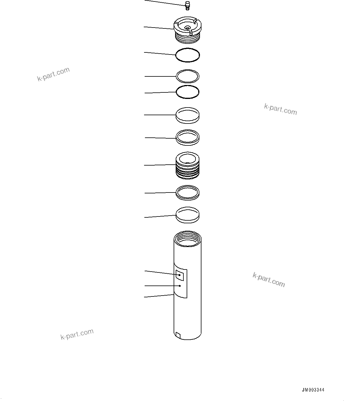 Komatsu parts book diagram for WD600-6R S/N 61001-UP: BRAKE BOX PIPING, ACCUMULATOR(#60001-)