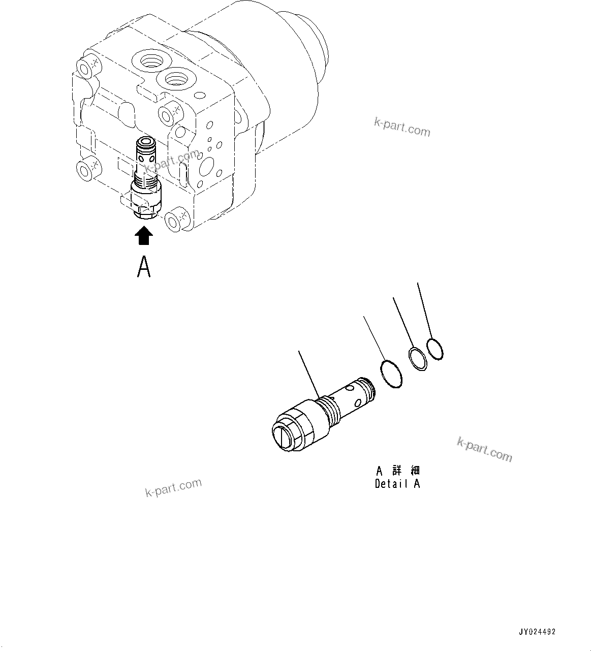Komatsu parts book diagram for WD600-6R S/N 61001-UP: HOOD, FAN MOTOR (3/3)(#60001-)