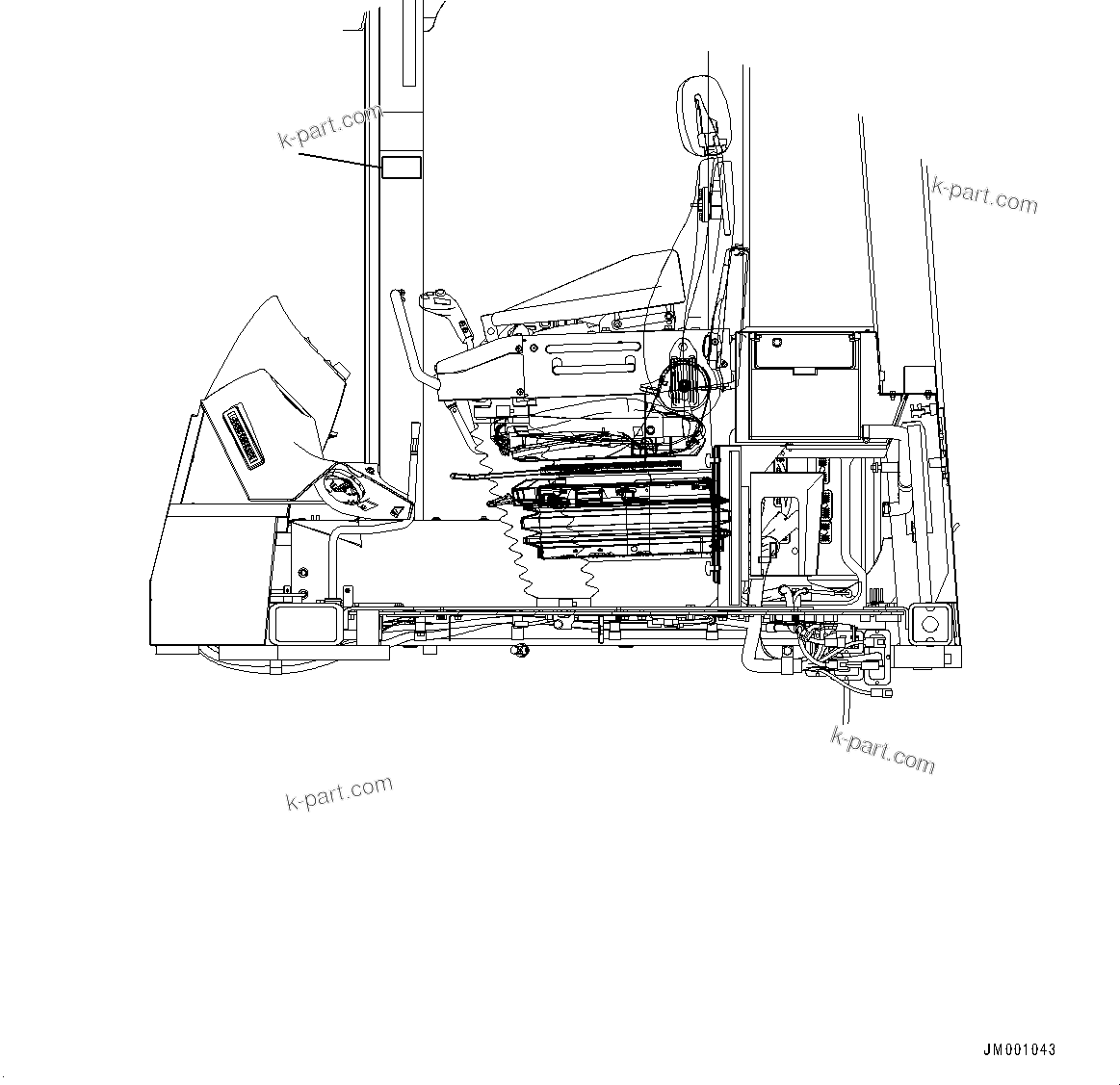 Komatsu parts book diagram for WD600-6R S/N 61001-UP: CAUTION PLATES, KOMTRAX, (#60001-)