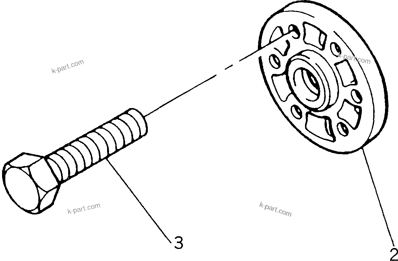 Komatsu parts book diagram for 1006-6TLR2-PC S/N U547826W-UP: FAN AND EXTENSION(#.-)