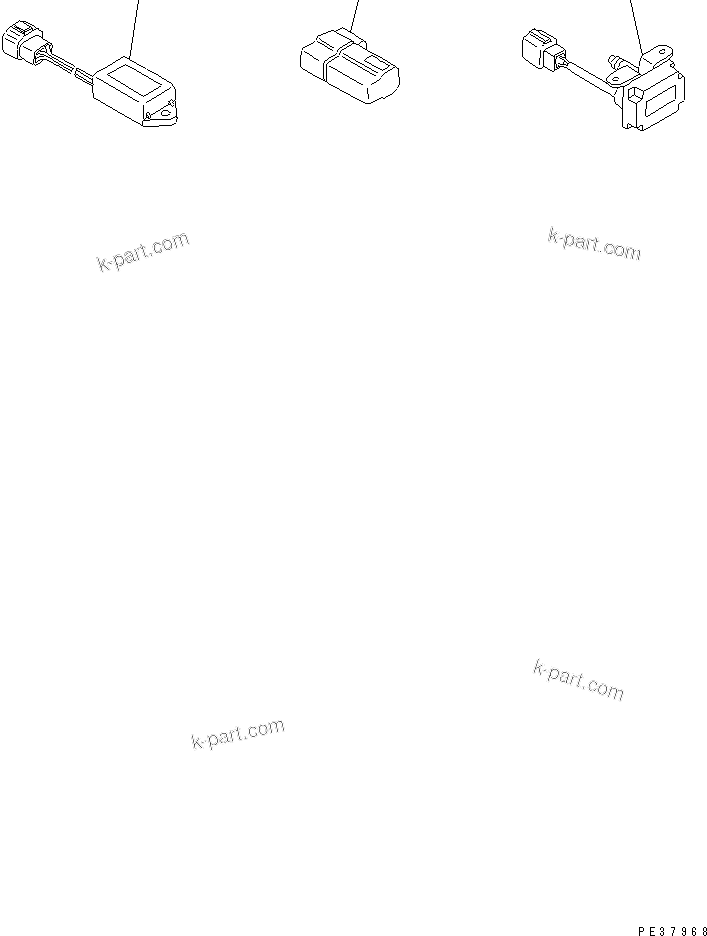 Komatsu parts book diagram for 3D78N-1A S/N 00101-UP: SAFETY RELAY¤ DIODE AND GLOW PLUG TIMER