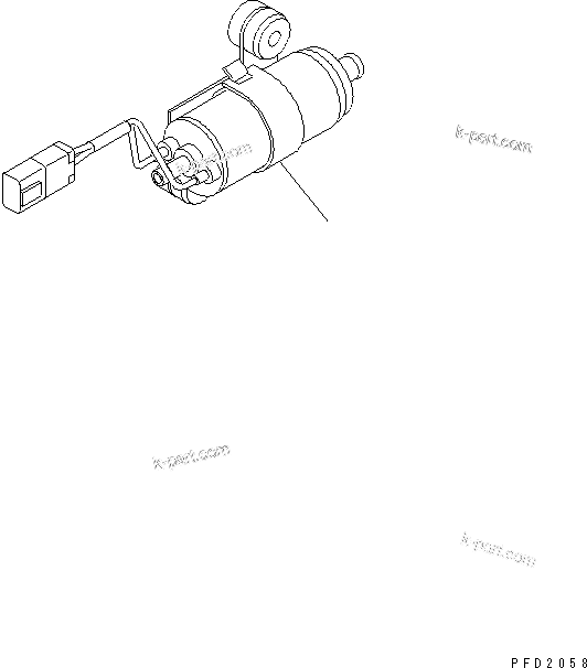 Komatsu parts book diagram for 4D102E-1C-US S/N 26200282-UP: FUEL LIFT PUMP(#26202310-26254031)