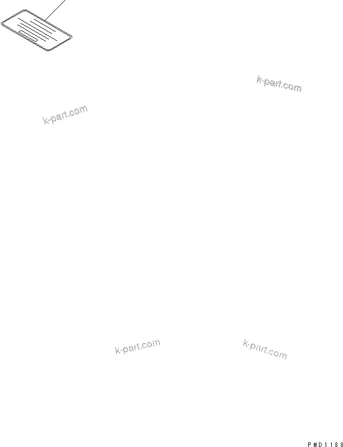 Komatsu parts book diagram for 4D102E-1C-US S/N 26200282-UP: CAUTION PLATE (JAPANESE)(#26200974-)