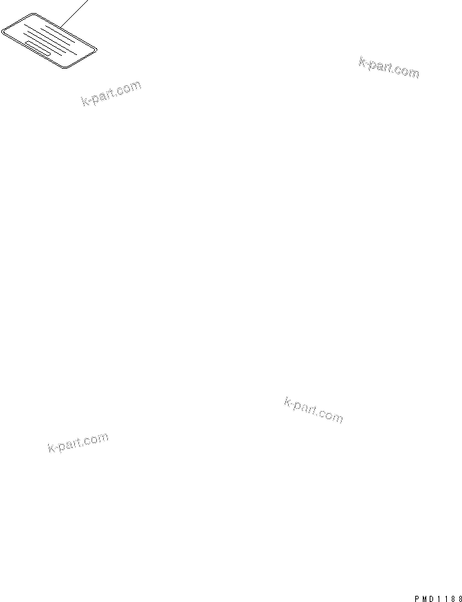 Komatsu parts book diagram for 4D102E-1A S/N 26200282-UP: CAUTION PLATE (JAPANESE)(#26200974-)