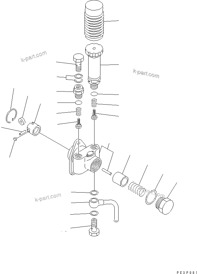 Komatsu parts book diagram for 4D95S-W-1F-Q S/N 23318-UP: FUEL INJECTION PUMP (FEED PUMP)
