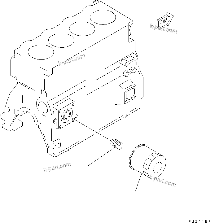 Komatsu parts book diagram for 4D95S-W-1E S/N 17743-UP: 