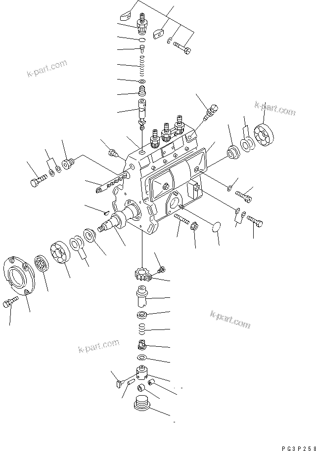 Komatsu parts book diagram for 4D95S-W-1E S/N 17743-UP: 