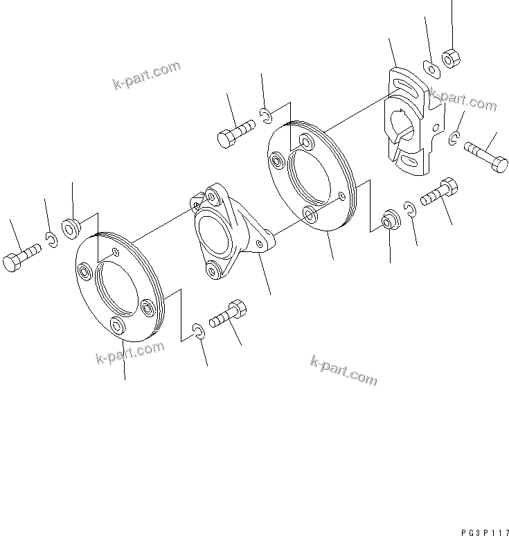 Komatsu parts book diagram for 6D105-1M-F S/N 15149-UP: FUEL INJECTION PUMP (COUPLING)