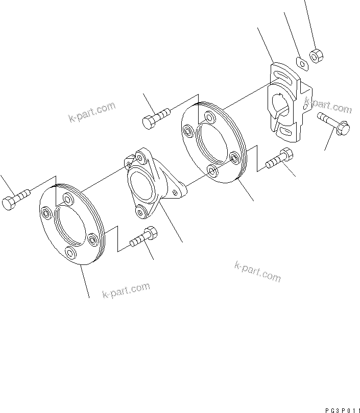 Komatsu parts book diagram for 6D105-1M-F S/N 15149-UP: FUEL INJECTION PUMP (COUPLING) (HIGH ALTITUDE SPEC.)(#55043-)