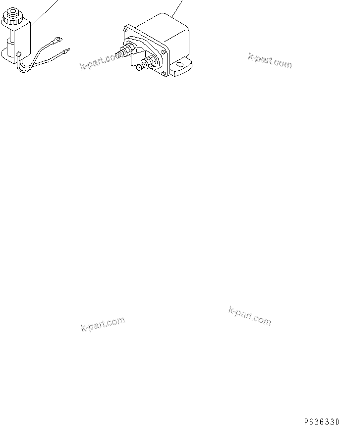 Komatsu parts book diagram for 6D105-1M-F S/N 15149-UP: REGUALTOR AND HEATER SIGNAL