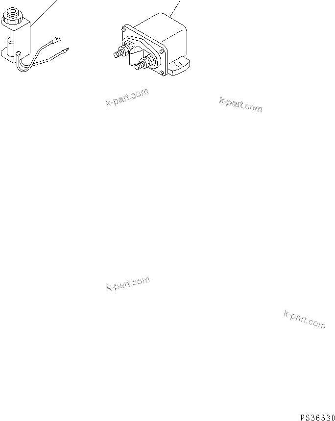 Komatsu parts book diagram for 6D105-1M-P S/N 15149-UP: REGUALTOR AND HEATER SIGNAL