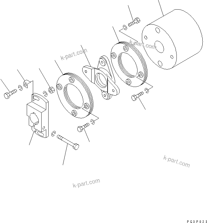 Komatsu parts book diagram for 6D125-1D S/N 10001-UP: FUEL INJECTION PUMP (COUPLING)(#10001-11478)