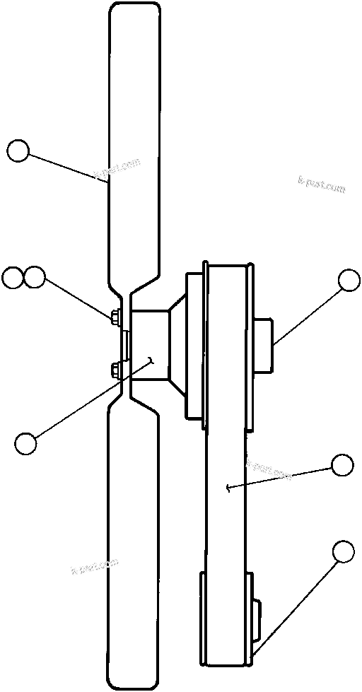 Komatsu parts book diagram for AFE32-BA 830E                 ARCH MINERAL: FAN & FAN DRIVE