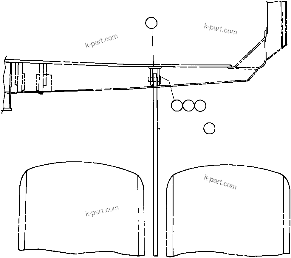 Komatsu parts book diagram for AFE32-BA 830E                 ARCH MINERAL: ROCK EJECTORS INSTL
