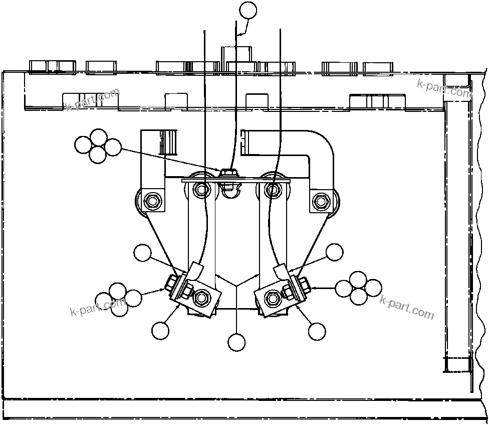 Komatsu parts book diagram for AFE32-BA 830E                 ARCH MINERAL: LOAD TEST INSTL