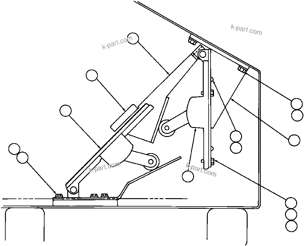 Komatsu parts book diagram for AFE32-BA 830E                 ARCH MINERAL: THROTTLE & RETARDER INSTL