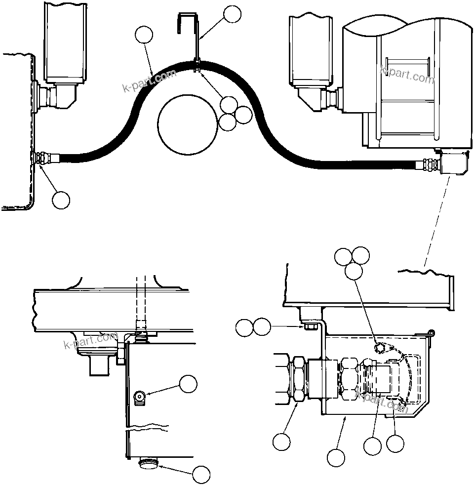 Komatsu parts book diagram for AFE32-BA 830E                 ARCH MINERAL: WIGGINS QUICK FUEL - L.H.