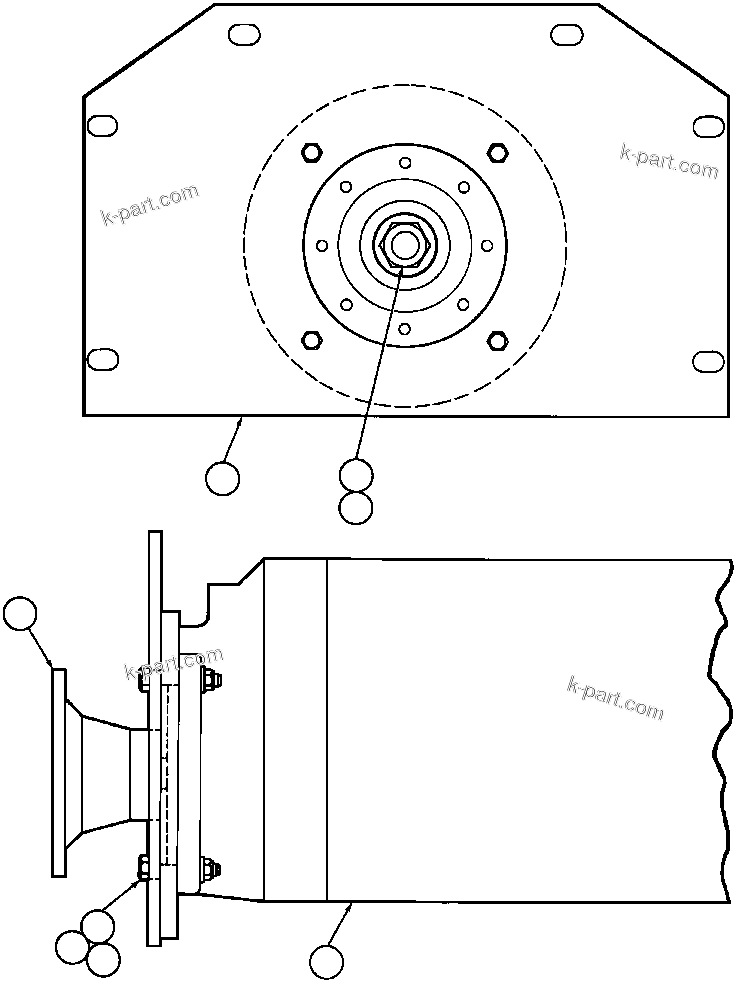 Komatsu parts book diagram for AFE32-BA 830E                 ARCH MINERAL: HOIST PUMP INSTL (EB3978)
