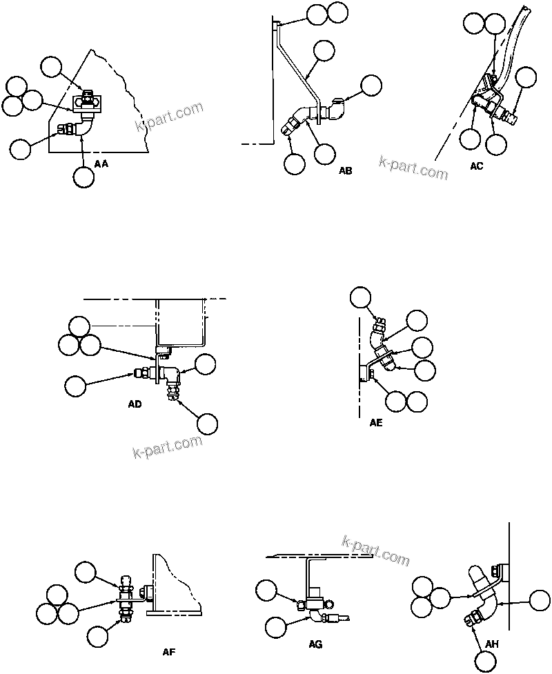 Komatsu parts book diagram for AFE32-BA 830E                 ARCH MINERAL: FIRE CONTROL INSTL - 2