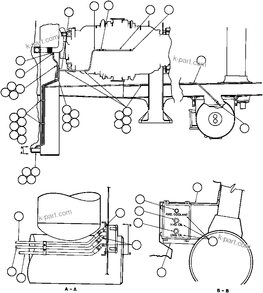 Komatsu parts book diagram for AFE32-BA 830E                 ARCH MINERAL: SERVICE CENTER INSTL (BD0511)