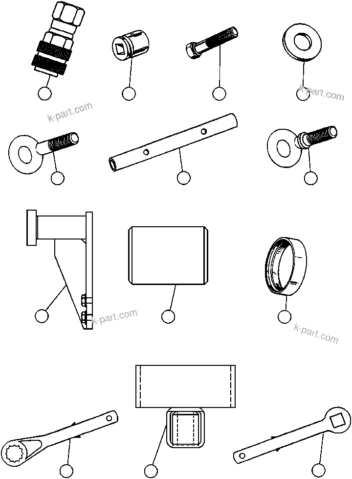 Komatsu parts book diagram for AFE32-BA 830E                 ARCH MINERAL: TOOL GROUP - DOMESTIC (EB6677)