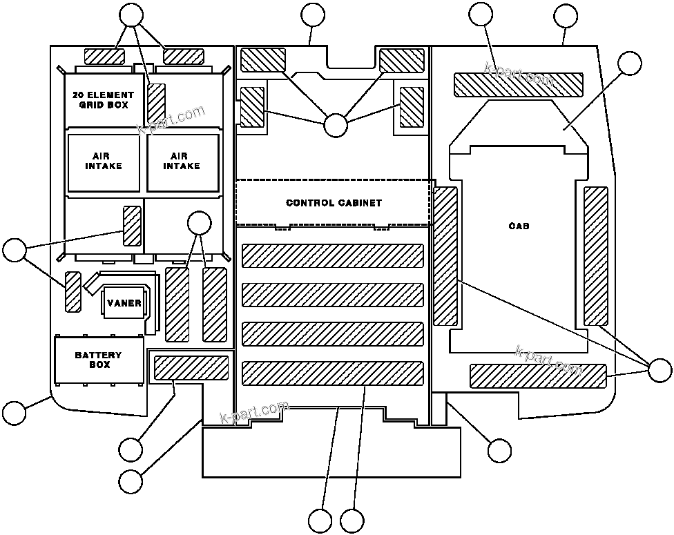 Komatsu parts book diagram for AFE32-ED 830E                 COLLAHUASI: DECK SECTIONS & SAFETY WALK