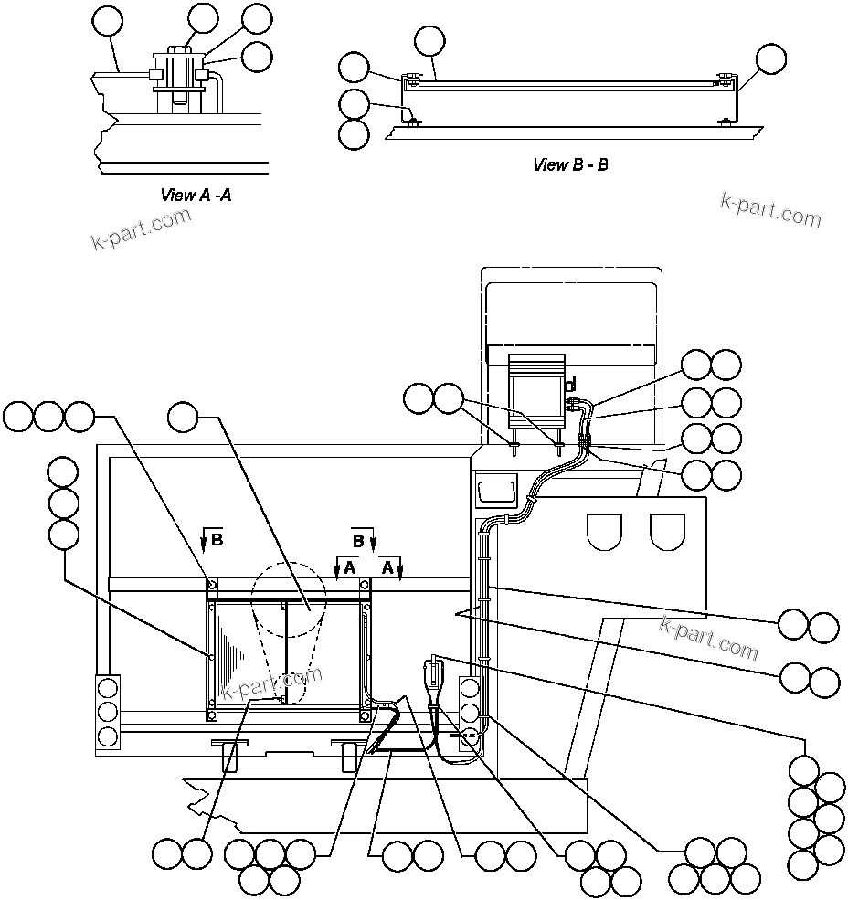 Komatsu parts book diagram for AFE32-ED 830E                 COLLAHUASI: AIR CONDITIONING PIPING & INSTALLATION