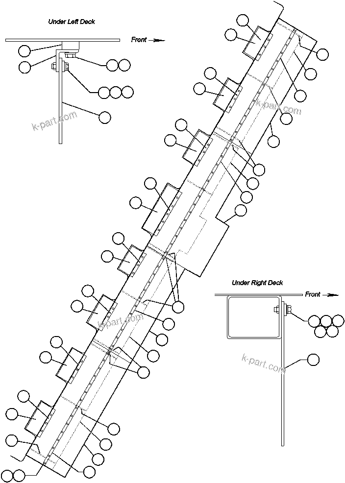 Komatsu parts book diagram for AFE32-ED 830E                 COLLAHUASI: MUD FLAP INSTALLATION - 5