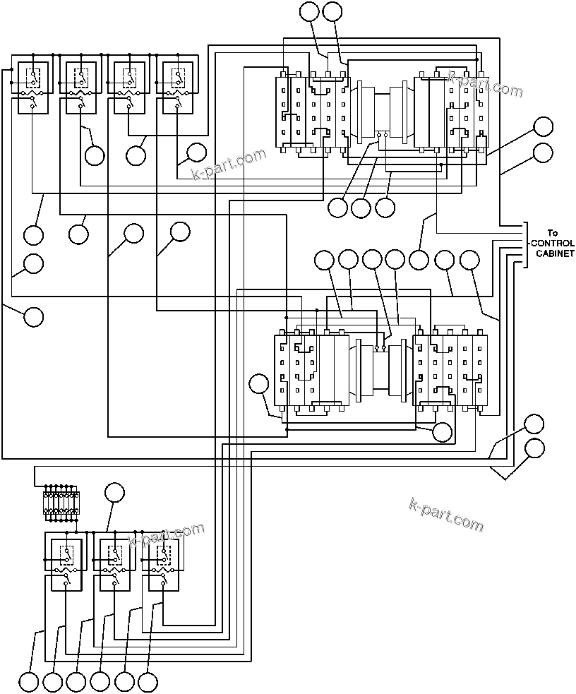 Komatsu parts book diagram for AFE32-ED 830E                 COLLAHUASI: ELECTRIC POWER COMPONENTS WIRING - 1