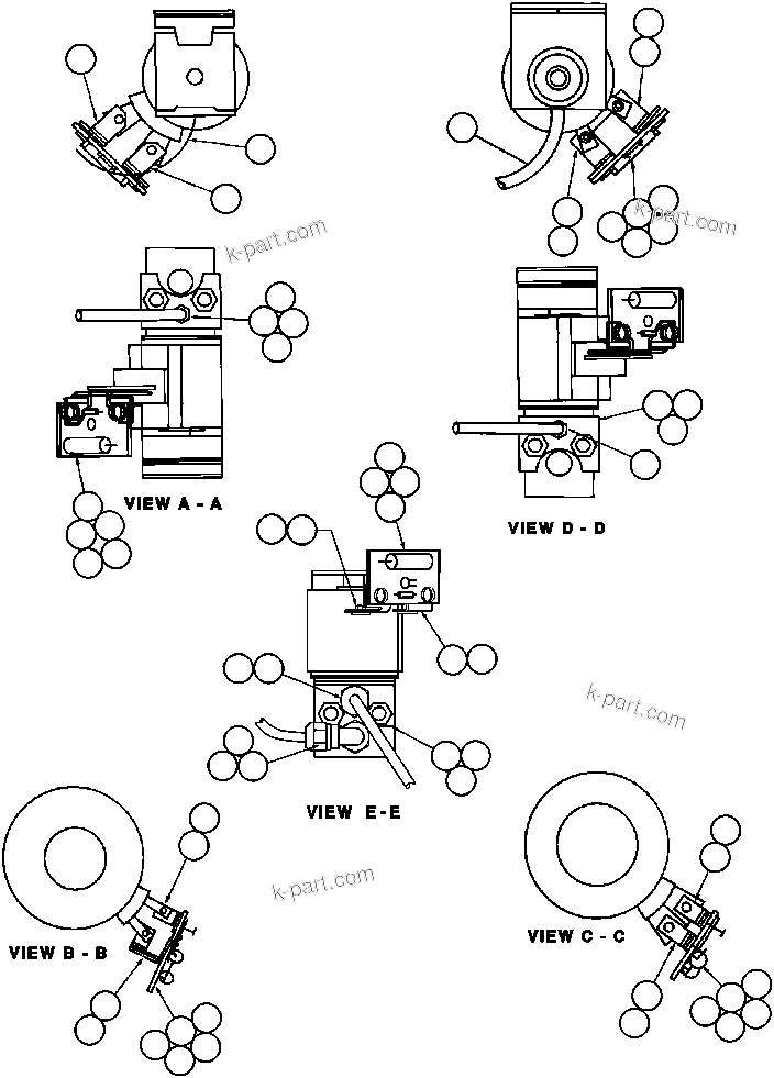 Komatsu parts book diagram for AFE32-ED 830E                 COLLAHUASI: CONTROL CABINET COMPONENTS