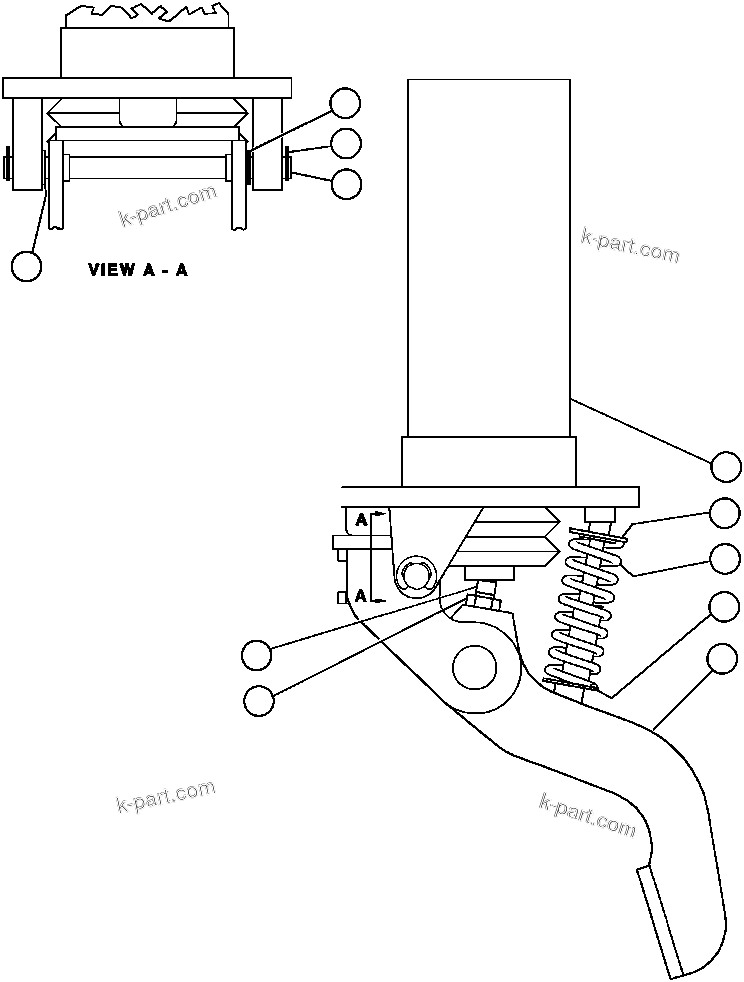 Komatsu parts book diagram for AFE32-ED 830E                 COLLAHUASI: BRAKE VALVE ASSM (BF1851)