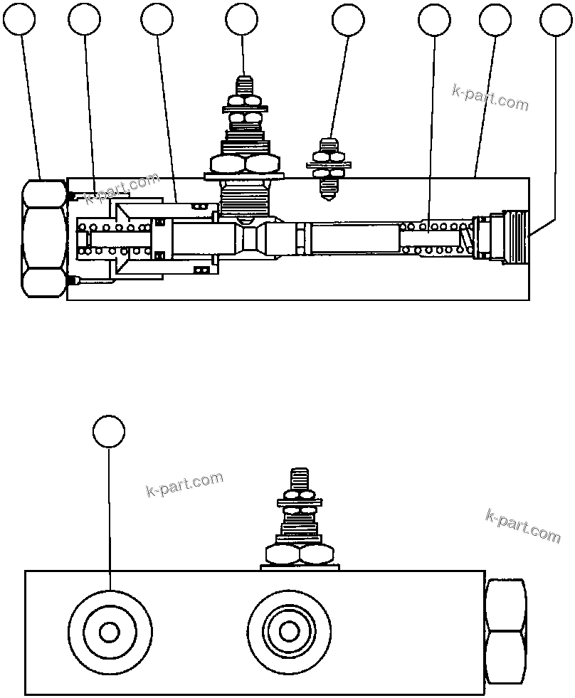 Komatsu parts book diagram for AFE32-ED 830E                 COLLAHUASI: PRESSURE DIFFERENTIAL MANIFOLD