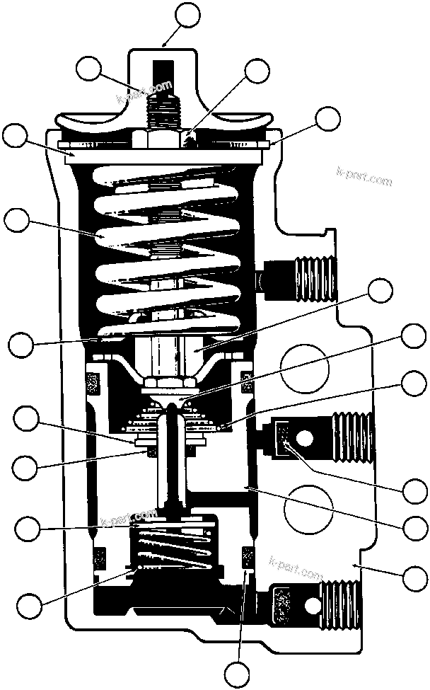 Komatsu parts book diagram for AFE32-ED 830E                 COLLAHUASI: AIR GOVERNOR VALVE ASSM (VW5504)