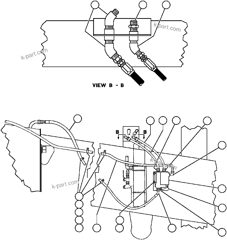 Komatsu parts book diagram for AFE32-ED 830E                 COLLAHUASI: FUEL HEATER INSTL