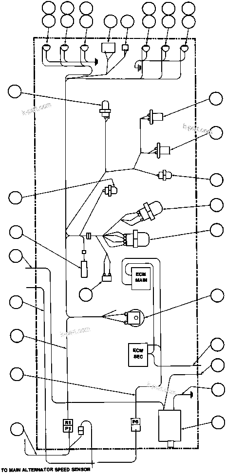 Komatsu parts book diagram for AFE32-ED 830E                 COLLAHUASI: POWER MODULE WIRING