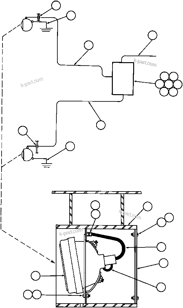 Komatsu parts book diagram for AFE32-ED 830E                 COLLAHUASI: REAR TURN & CLEARANCE LIGHTS