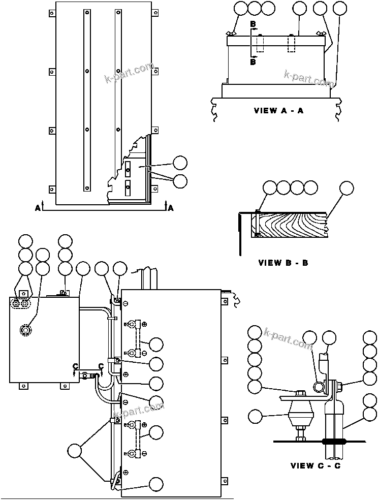 Komatsu parts book diagram for AFE32-ED 830E                 COLLAHUASI: ELECTRIC START INSTALLATION
